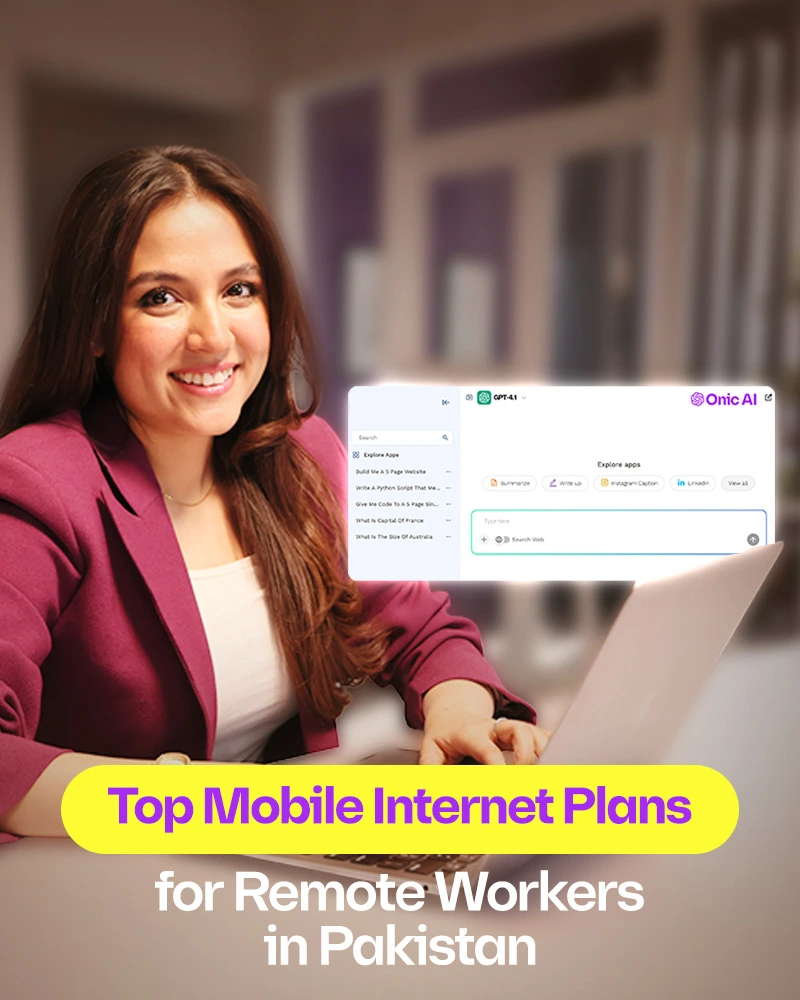 Top Mobile Internet Plans for Remote Workers in Pakistan